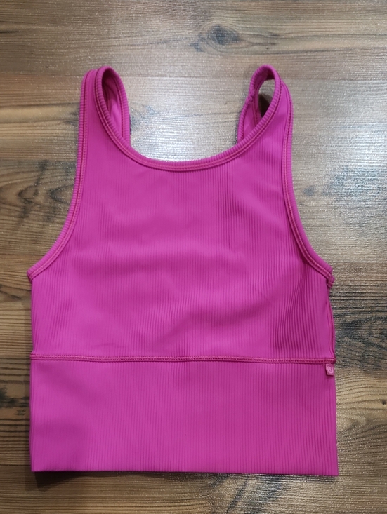 lululemon athletica Tops - Lululemon Power Pivot Tank Top Ribbed Sonic Pink Small 2 Sporty Athletic